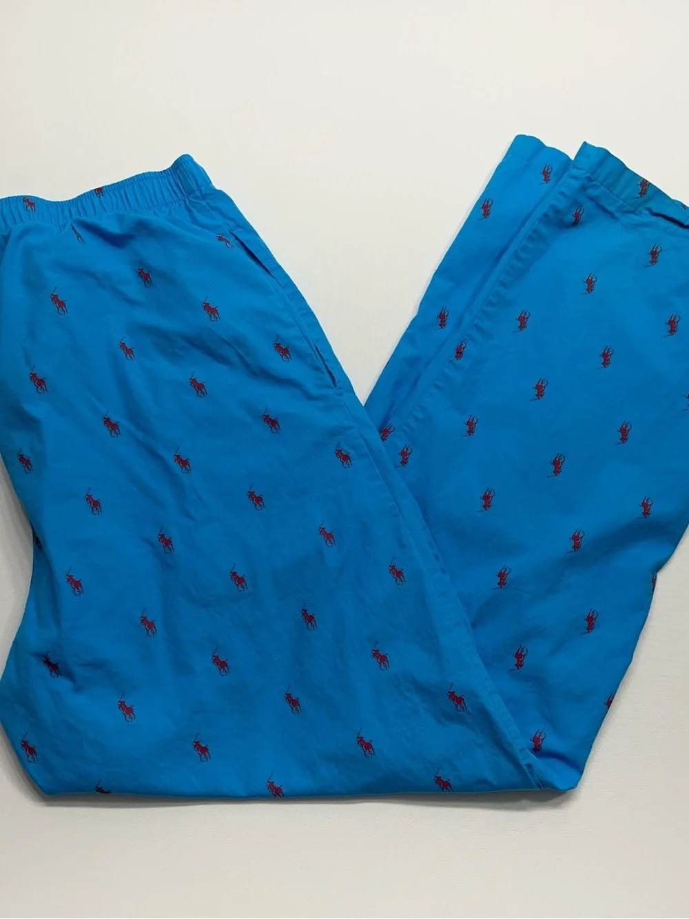 Polo Ralph Lauren Sleepwear Pants Mens Size Medium Blue All-over Print